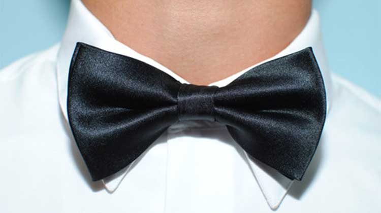 Solid Pre-Tied Black Bow Tie — $ 8