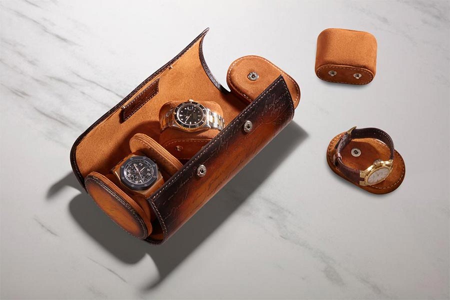 bosphorus leather watch roll