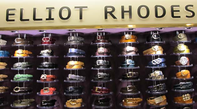 Elliot Rhodes Belts & Buckles – Harrods Launch Event