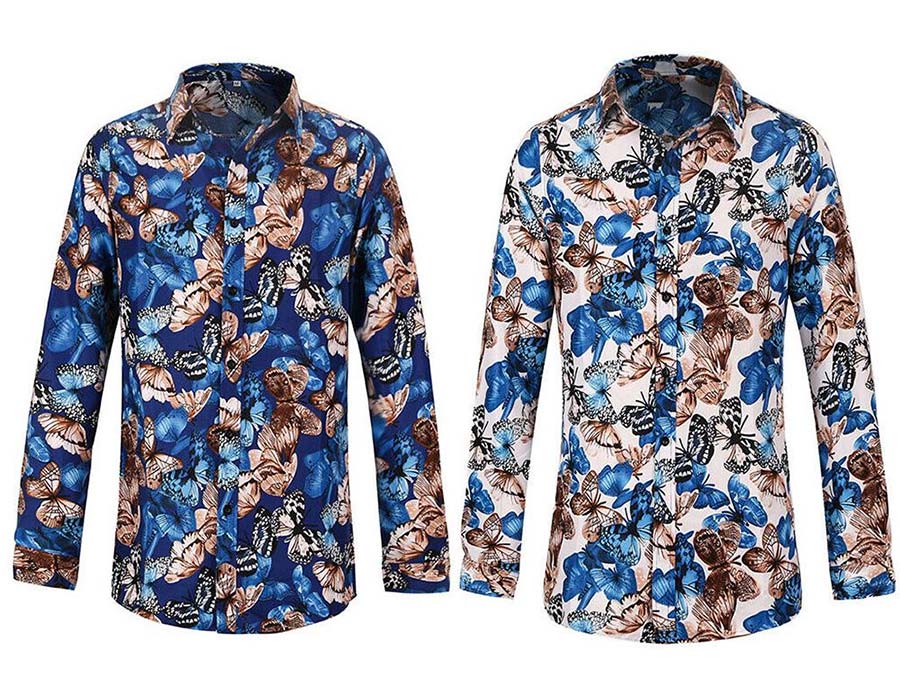 men floral shirt