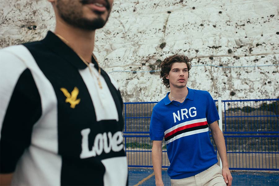 Juventus and Sampdoria inspired polo shirts Lyle & Scott Lovers FC