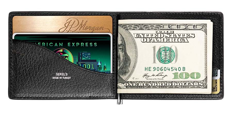 Serel’s Bifold Money Clip Wallet